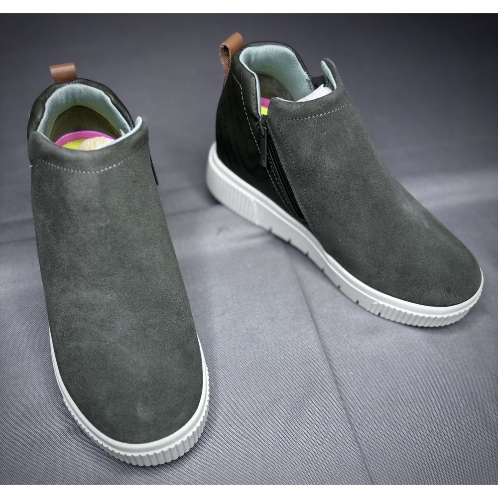 Rykä Vera 2 Women's Wedge Sneaker Booties Forest Green 9W Wide NIB